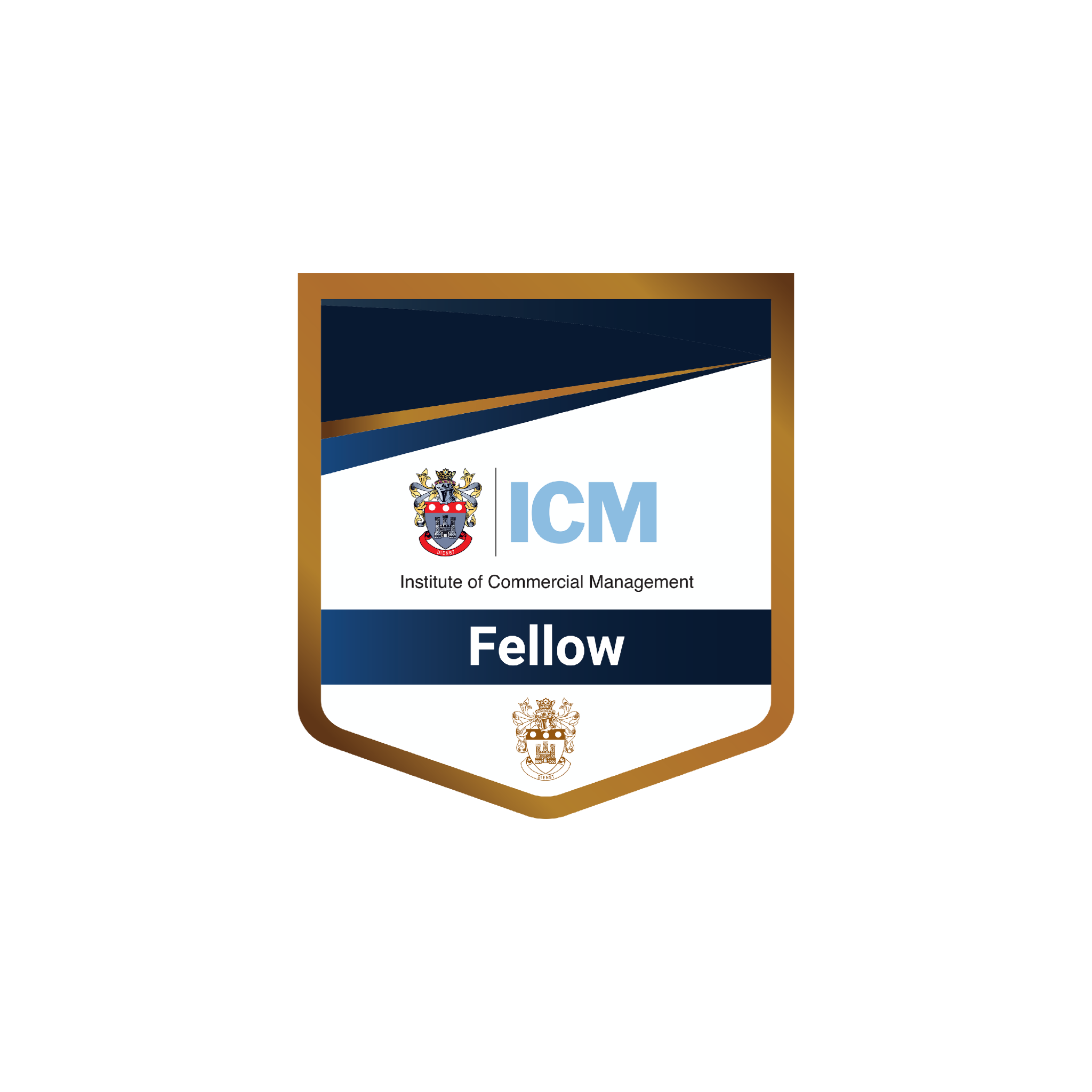 ICM Fellow badge — Institute of Commercial Management