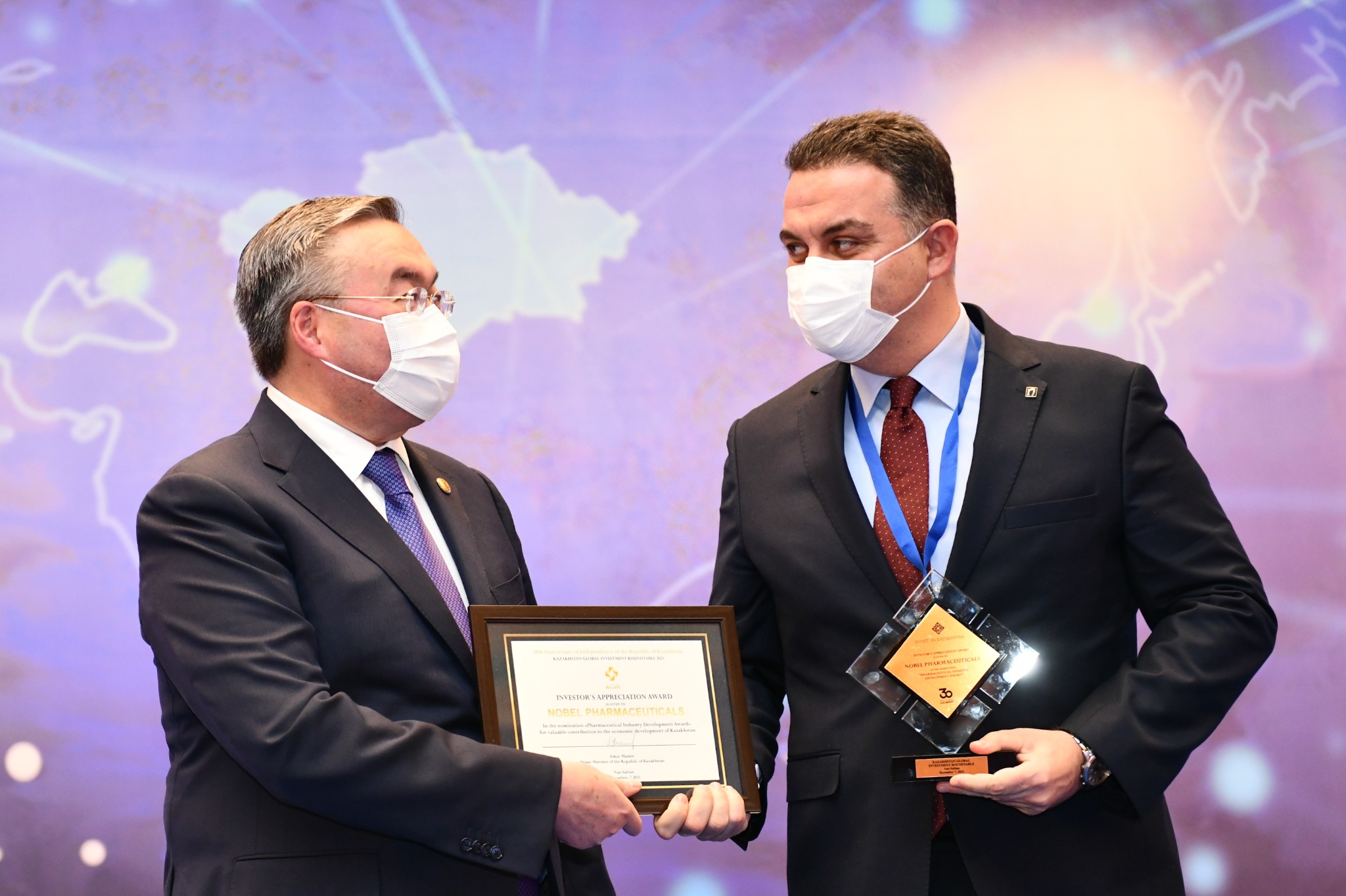 Tevfik Tolga Kavun at a professional recognition ceremony